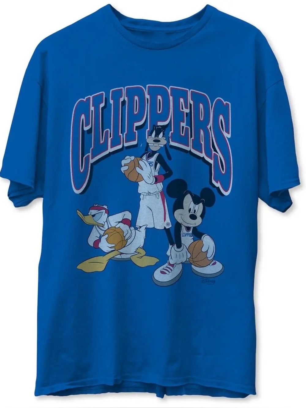 Disney x Junk Food LA Clippers Mickey Goofy Donald Graphic Tee Size Medium